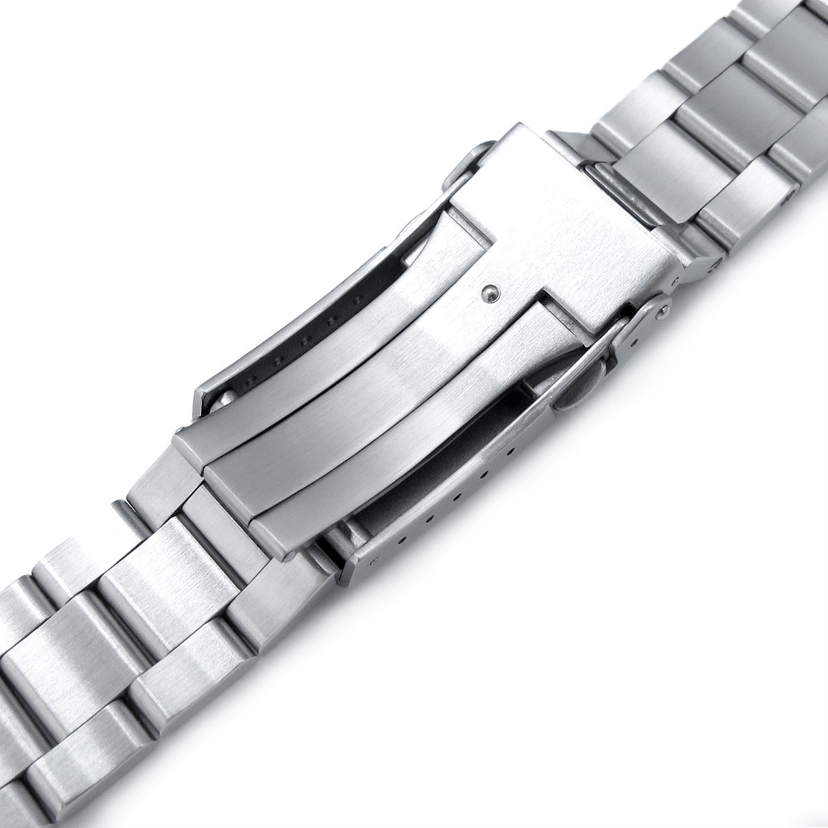 MiLTAT Super 3D Oyster Brushed steel band for Seiko Turtle