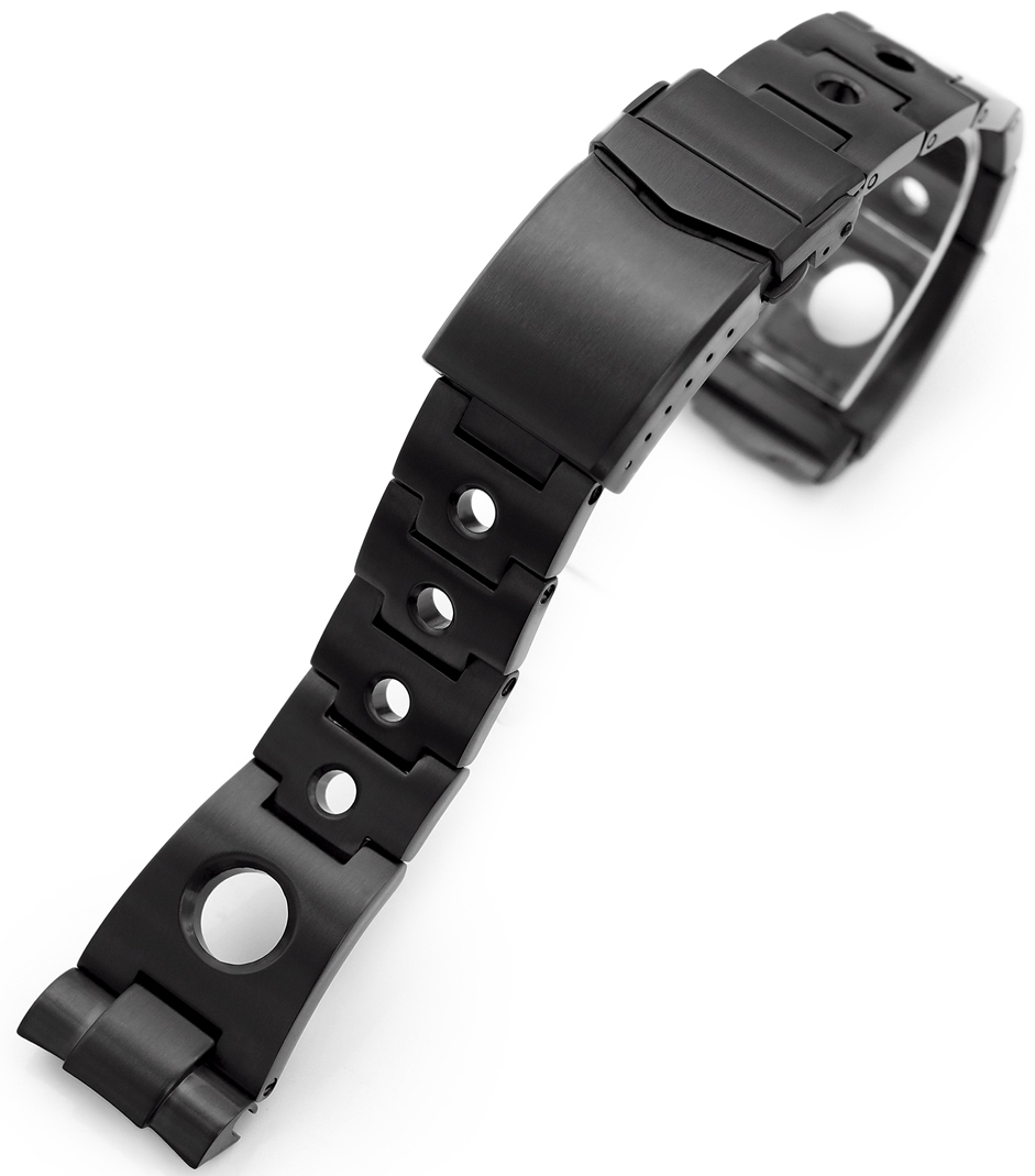 Seiko black metal strap hotsell