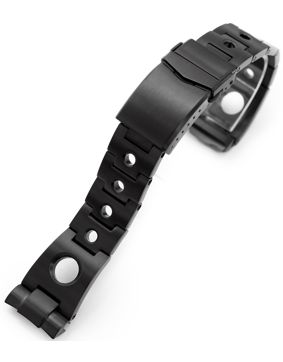 MiLTAT Rollball PVD Black steel strap for Seiko Turtle series SS221820BBK089