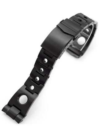 MiLTAT Rollball PVD Black steel strap for Seiko Turtle series SS221820BBK089