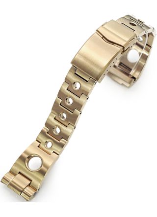 MiLTAT Rollball IP Gold steel strap for Seiko Turtle series SS221820BFG089