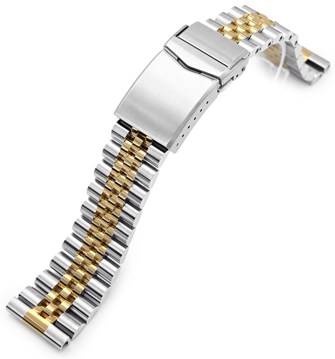 MiLTAT Super-J Louis 22mm Straight End steelbracelet SS221820PGD020S