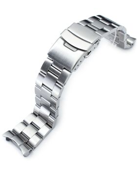MiLTAT Super 3D Oyster Brushed steel band for Seiko SKX SS222003B010