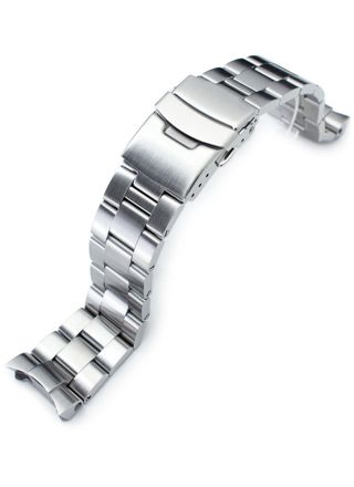 MiLTAT Super 3D Oyster Brushed steel band for Seiko SKX SS222003B010