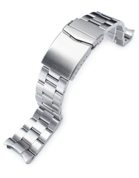 MiLTAT Super 3D Oyster Brushed steel band for Seiko SKX SS222020B010