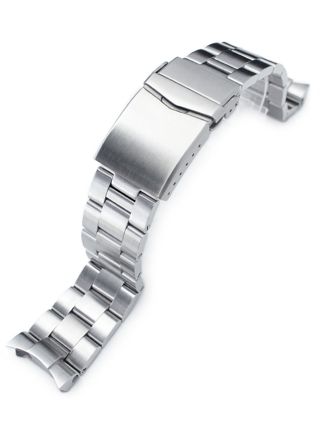 MiLTAT Super 3D Oyster Brushed steel band for Seiko SKX SS222020B010