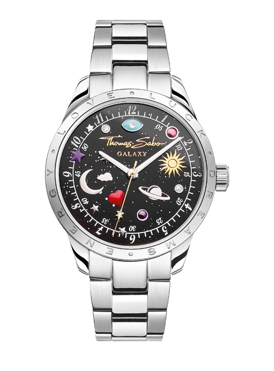 Thomas Sabo Cosmic Dial black silver WA0402-201-203