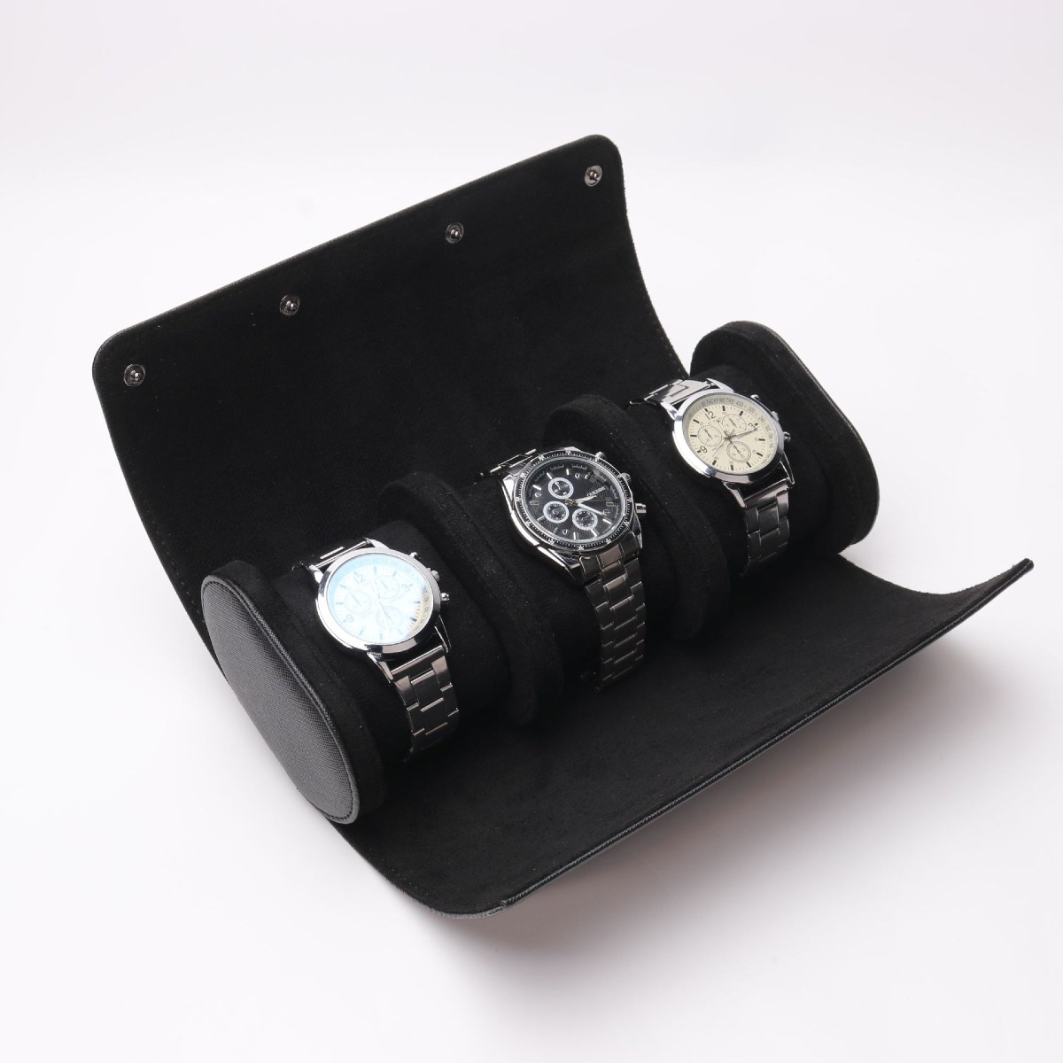 Tiera watch box 3 watches black