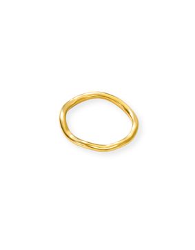 Madoww Wave narrow gold-plated ring