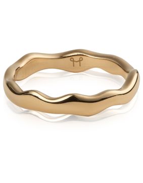 Mockberg Wavy Petite golden ring
