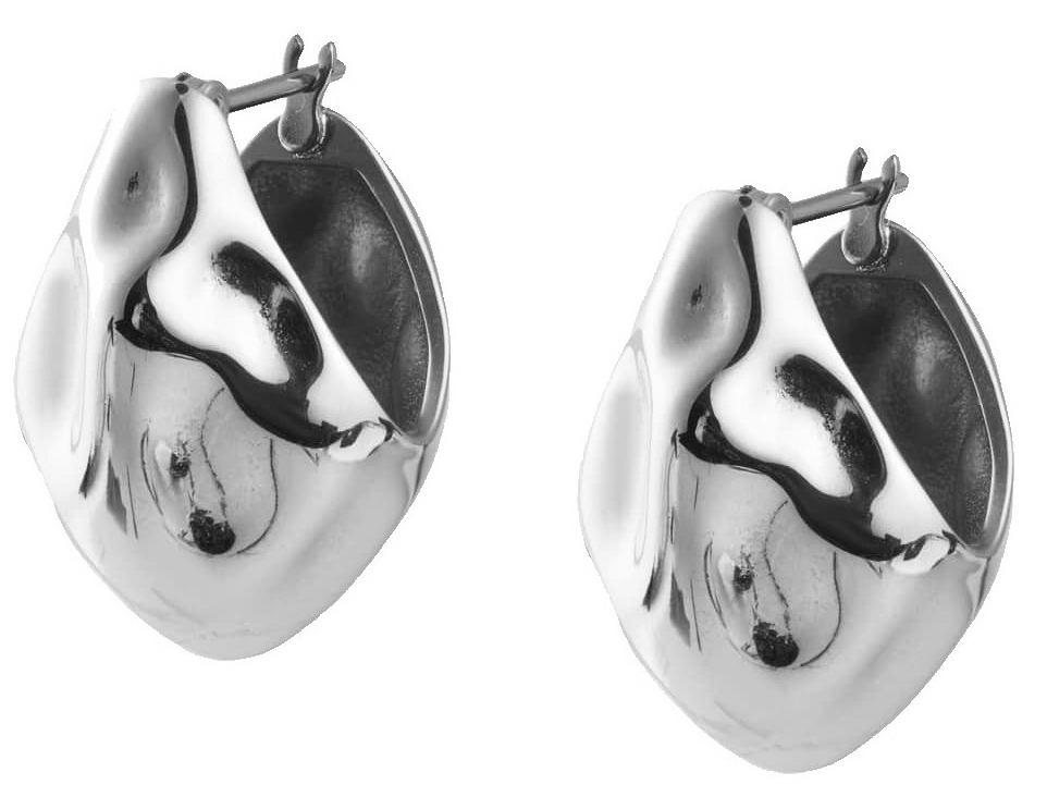Mockberg Wavy bolded drop earrings MB0172