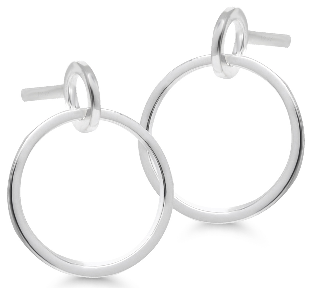 Hanging Hoops Silver WE-36009