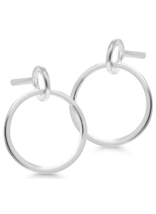 Hanging Hoops Silver WE-36009
