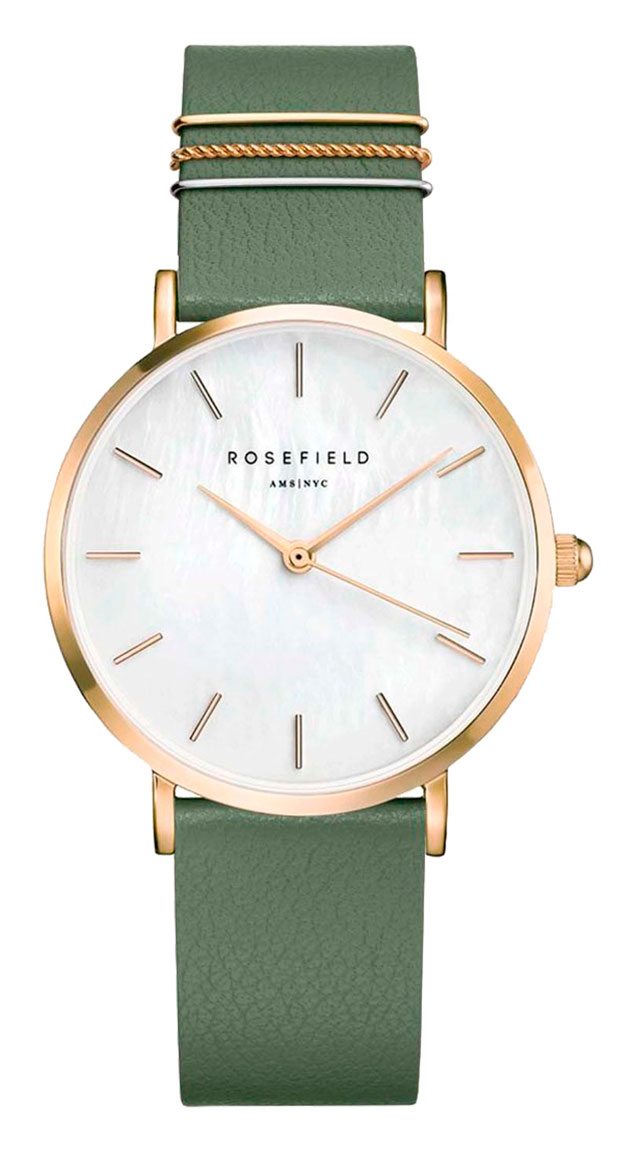 Rosefield The West Village WFGG W85 Gold Green watchesonline