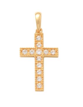 Lykken Crosses gold cross pendant