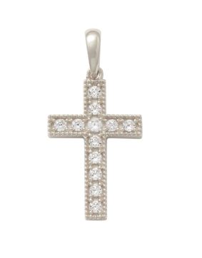 Lykken Crosses white gold- cross pendant