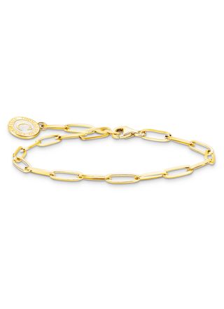 Thomas Sabo Charm Club Charmista gold pink enamel charm bracelet X0286-427-39