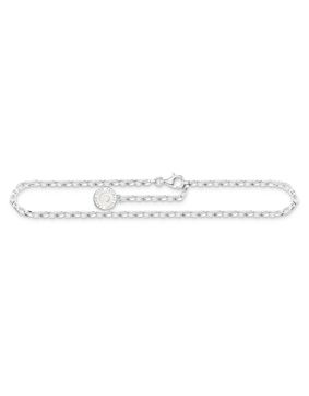 Thomas Sabo Charm Club Charmista anklet silver cold enamel X2090-007-21