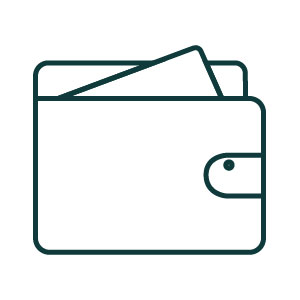 Wallet and Card holder icon